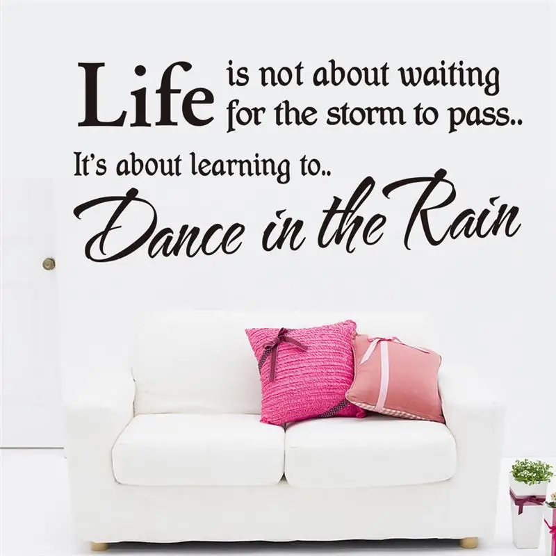 

life inspirational quotes wall stickers home decorations 8212. diy decals vinyl art room mural posters adesivos de paredes