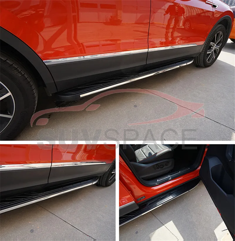 Алюминиевая подходящая для Volkswagen VW Tiguan L LWB 2017 2018 длинное Основание колеса боковая