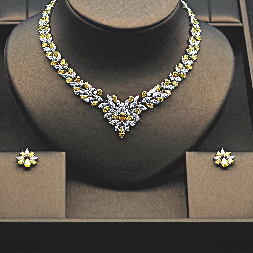 Комплект ювелирных изделий hibrid для женщин цветной с кубическим цирконом