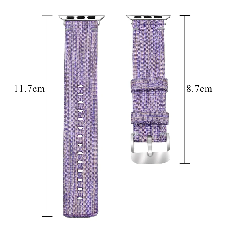 Light purple Joyozy легкий дышащий нейлоновый спортивный ремешок для Apple Watch серии 4 3 2 1 40 мм 38 мм 44 мм 42 мм для iWatch ремешок для часов - Цвет ремешка: Light purple