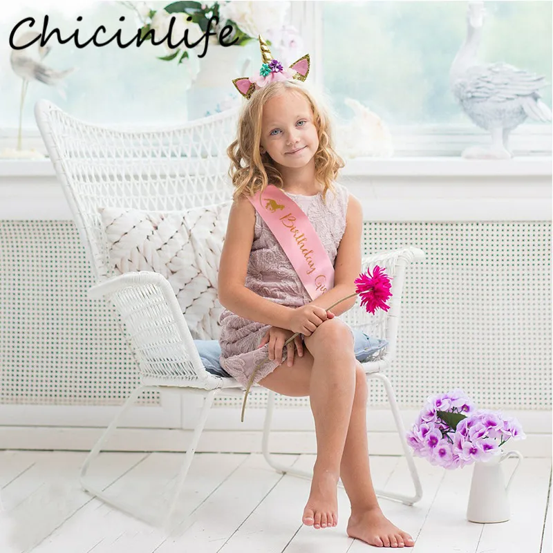 Chicinlife 1 шт. Розовый Единорог пояс для девочки на день рождения Аксессуары