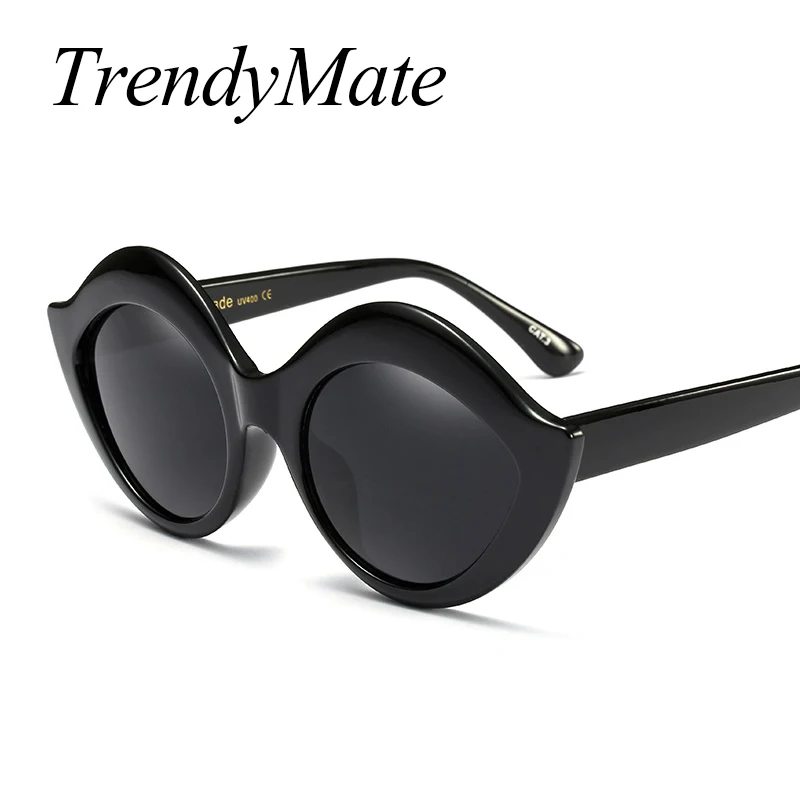 2017 очки новые милые женские губы острые солнцезащитные Брендовые дизайнерские