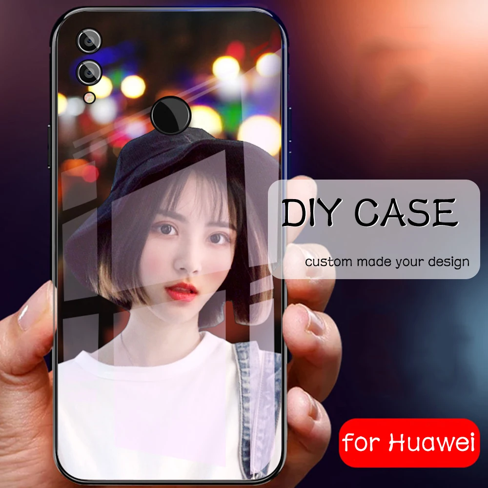 Чехол для Huawei honor 10 стеклянный чехол на заказ 8x9 9i lite V9 V10 V20 Honor note play magic 2|Бамперы| |