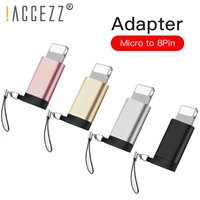 accezz keychain otg adapter micro usb female to 8 pin for iphone x xs max xr 8 7 6 plus phone to pc data transmission connector