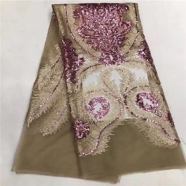 2017 последняя чистая Кружево Блёстки Ткань для свадьбы Вышивание Интимные
