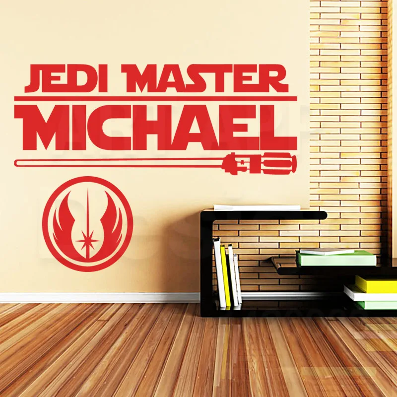 Искусство новый дизайн home decor виниловые Мастер-Джедай слова стикер стены дешевые