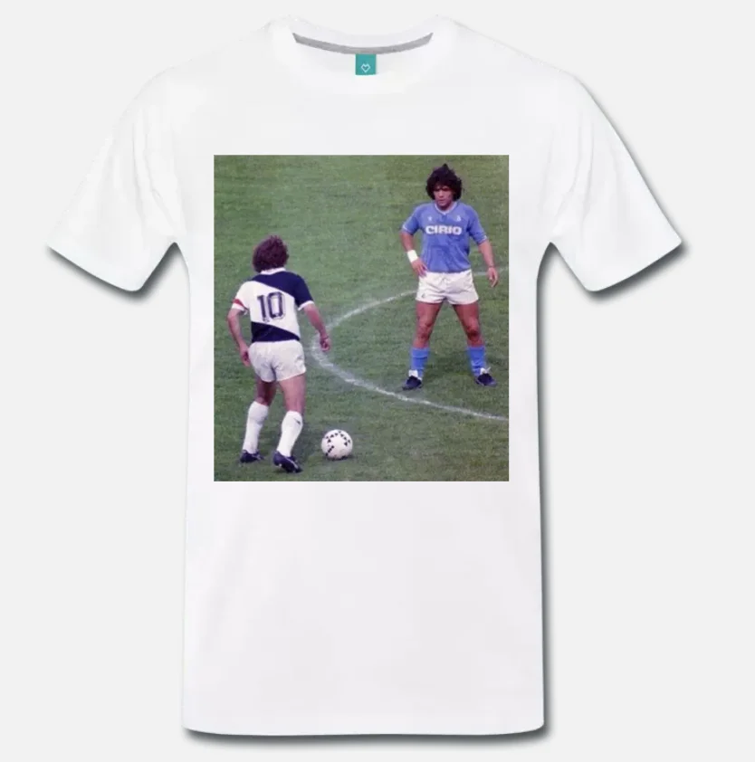 Футболка MAGLIA DIEGO ARMANDO MARADONA NAPOLI ZICO CALCIO ANNI футбол крутая Повседневная футболка