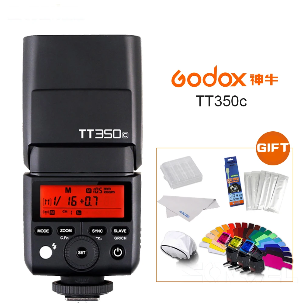 

GODOX TT350C Mini Flash Flash Combination 2.4G TTL GN36 for Canon 5D Mark III / IV 80D 70D 7D 6D 760D 750D 700D 60D 600D 6D 5DIV