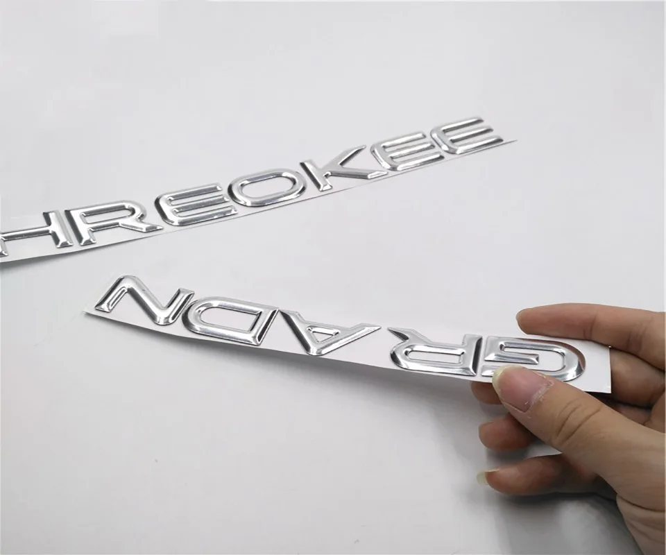 SHINEKA эмблемы для Jeep Grand Cherokee- ABS Авто на заказ стильные эмблемы пластиковые 3D буквы наклейки для Grand Cherokee