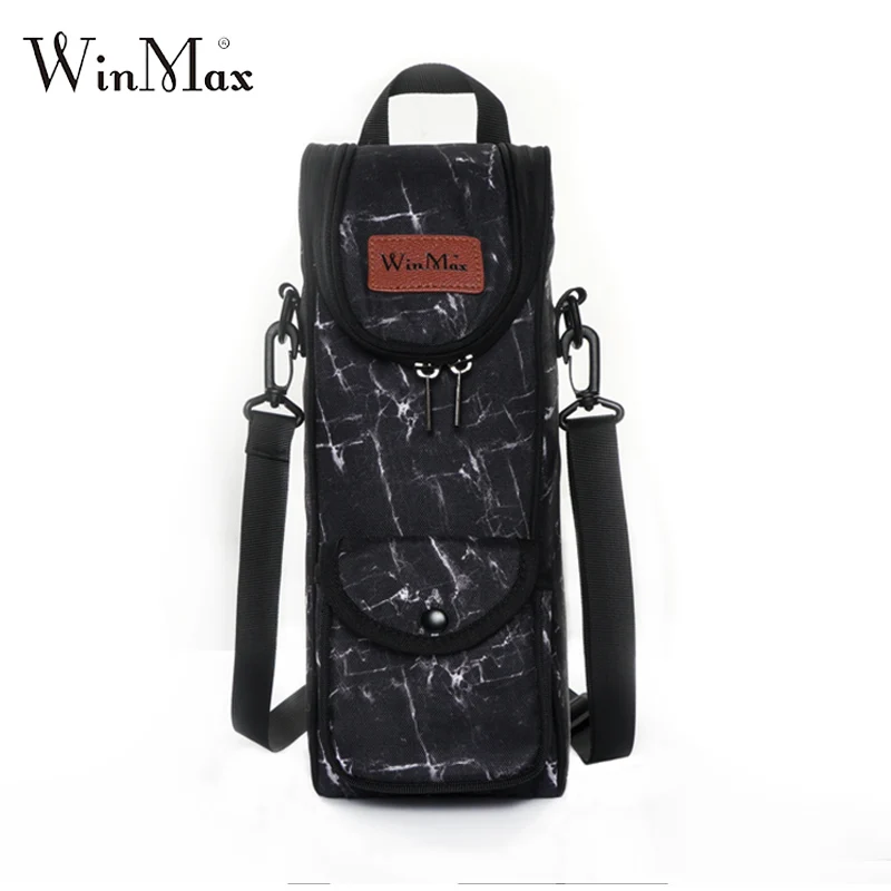 Winmax алюминиевая фольга сумка-холодильник для шампанского для мужчин многоразовая винная изолированная сумка подарки 1-2 бутылки Bevergae держатель переносная сумка - Цвет: for 1 bottle