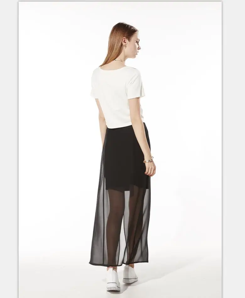 2016 Воме Лето Шифон Леди мода свободные платье комфортно Элегантный Высокое