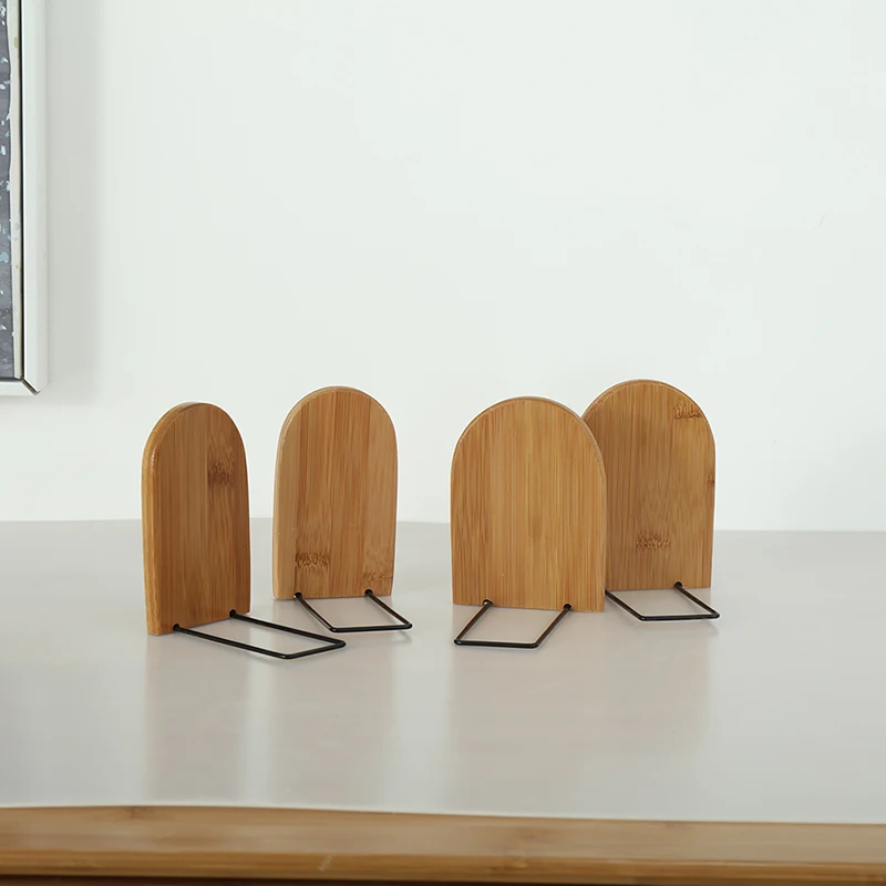 

Nature Wood Book Stand Wood Book Stand Desktop Organizer Bookends Book Ends Shelf Holder