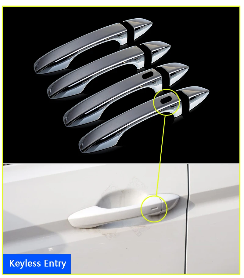 Для VW Passat B8 хромированные чехлы с ручками Набор отделки 4 Volkswagen MK8 2016 седан вагон