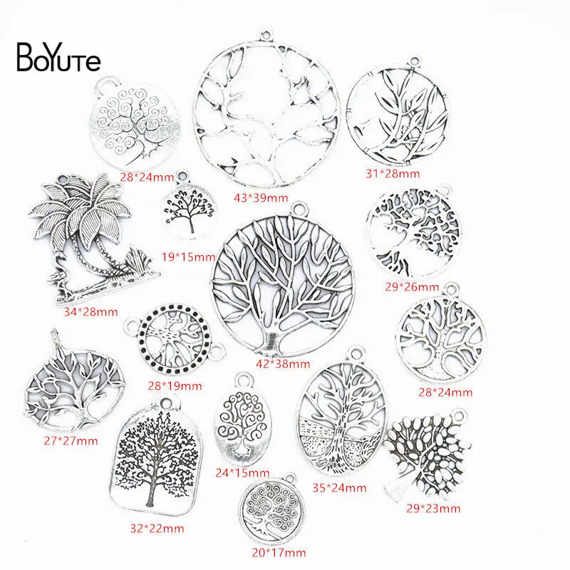 Прямая продажа с завода BoYuTe оптовая Смешанная Подвеска из тибетского серебра в