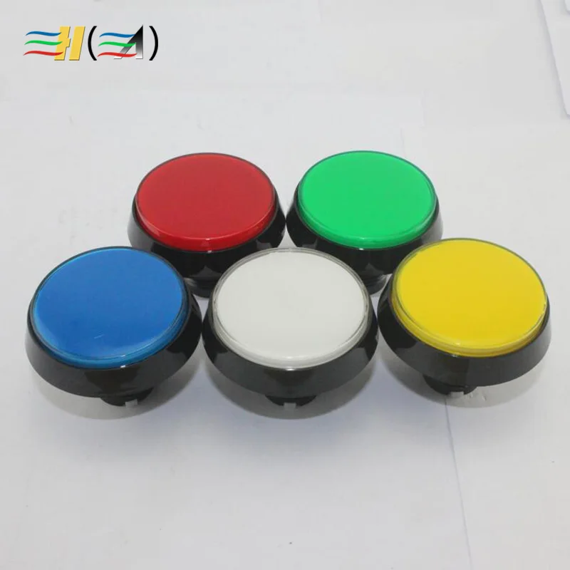 

60# flat hypotenuse Button Amusement machine Circular With light Buttons button