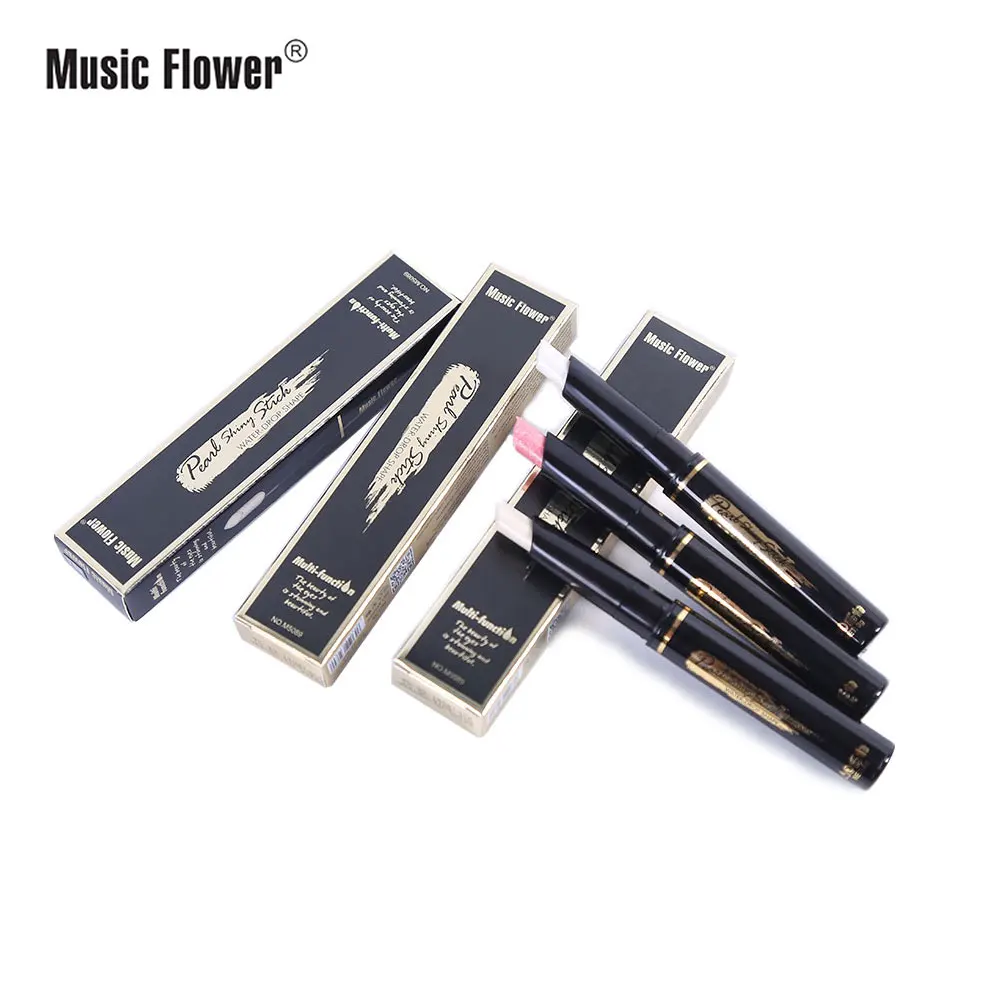 Music Flower 3 Colors Pearlescent Brightening Face Facial Treatment Beauty Makeup Contour Stick | Красота и здоровье