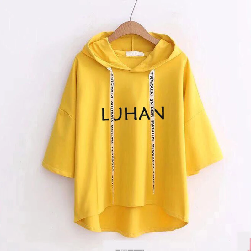 Ulzzang рубашка Kpop EXO Kar Sehun Xiumin Baekhyun Terra хип хоп футболка женская уличная модная Топы