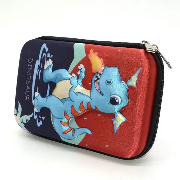 Red dinosaur Школьный чехол для карандашей, автомобильные принадлежности, Trousse skolaire Stylo Estuche Escolar Estojo Escola EVA Kalem Kutusu, чехол для карандашей с единорогом - Цвет: Red dinosaur