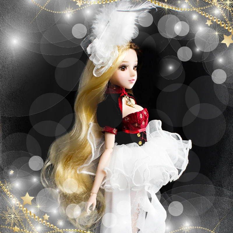 BJD MMgirl Близнецы 12 созвездий серии 14 смешанные цвета волос с платьем без