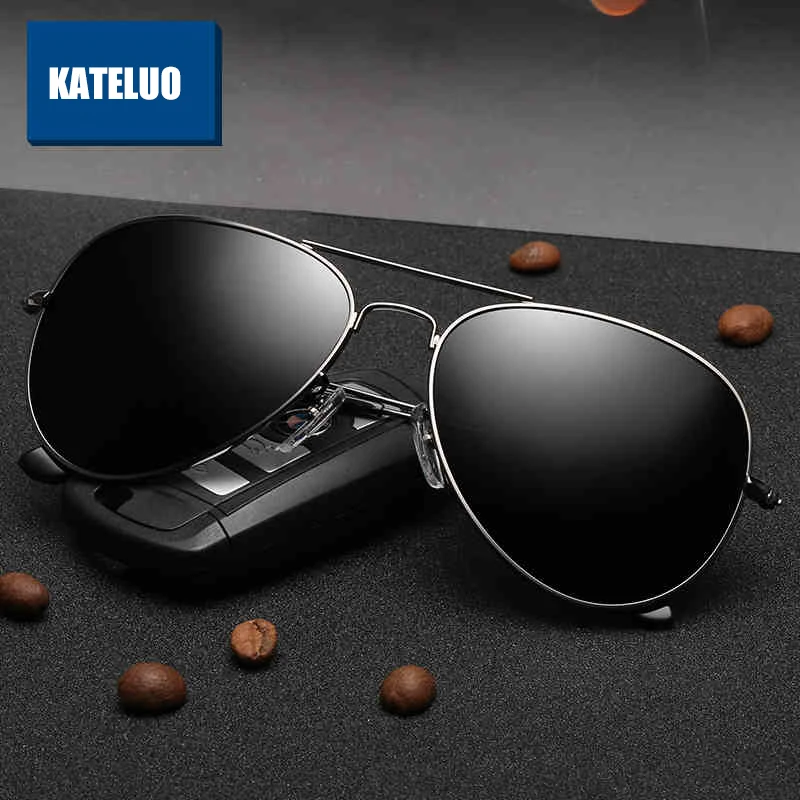 Солнцезащитные очки KATELUO K3025 Поляризованные алюминиевые классические для