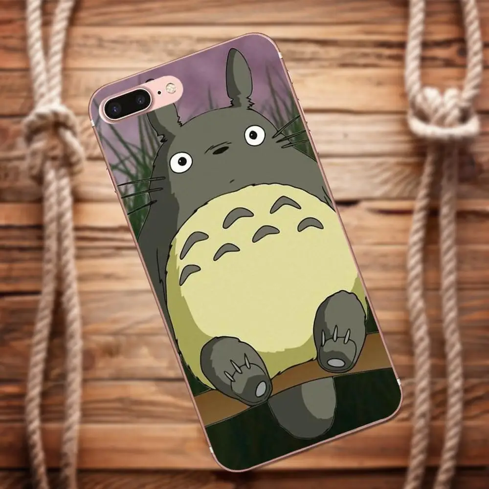Vvcqod милый мультяшный Тоторо для iPhone X 4 4S 5 5C 5S SE 6 S 7 8 Plus Moto G G2 G3 Diy Роскошный защитный