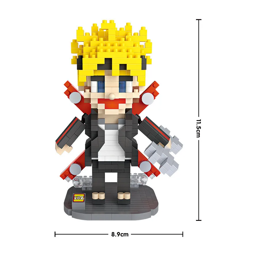 LOZ Micro Diamant блок d'action рисунок boruto Узумаки Enfants мини Modele Наборы де строительства