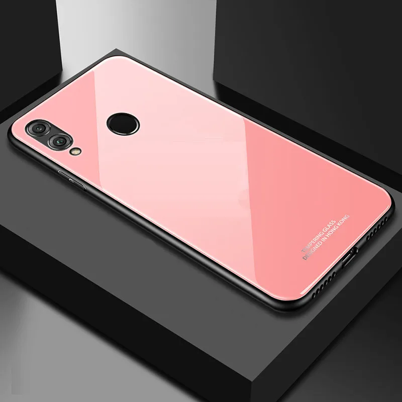 Yuetuo Роскошный Жесткий стеклянный зеркальный чехол для huawei honor 10 lite 10 lite honor v10 view 10 силиконовый чехол для телефона