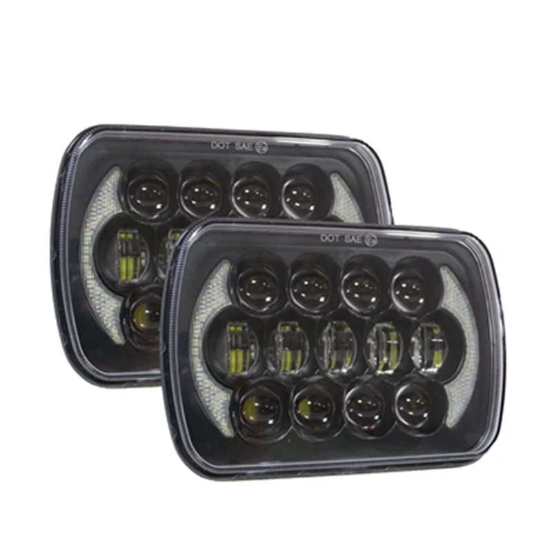 7 &quotx 5&quot дюйма 85 Вт светодиодный прямоугольная фара для Jeep Wrangler YJ Cherokee XJ Comanche MJ H6054