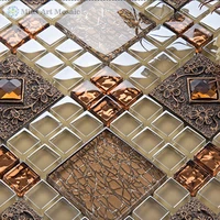 aaa grade gold foil glass tiles kitchen mosaic tiles a4d6