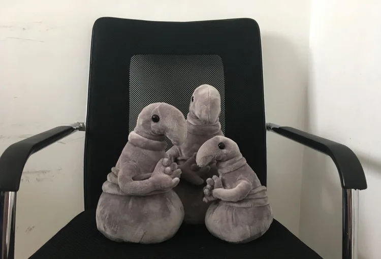 New Waiting Plush Toy Zhdun Meme Tubby Gray Blob Snorp Doll Toys Pochekun Homunculus Loxodontus Zjhdun |
