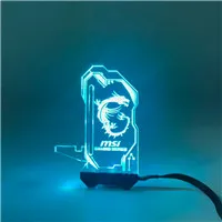 Ice-Blue(Remark NO.) Акриловый GPU кронштейн RGB с подсветкой графическая карта шасси вера лампа вертикальная Подгонянная поддержка ASUS AURA Мульти Стиль - Цвет лезвия: Ice-Blue(Remark NO.)