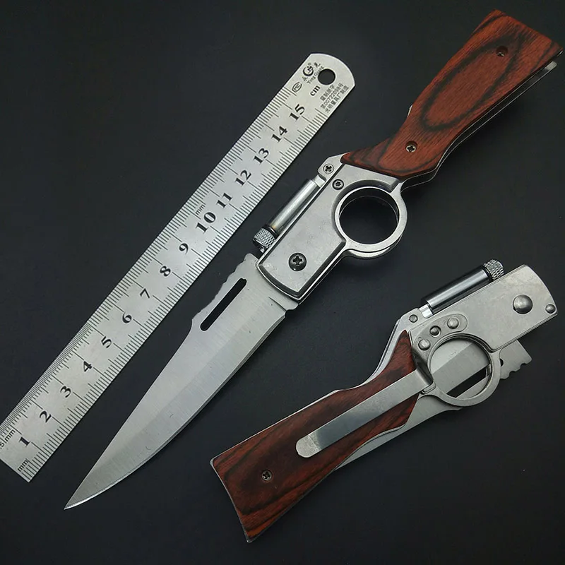 Светодиодные складные ножи тактические 56HRC для кемпинга охоты выживания