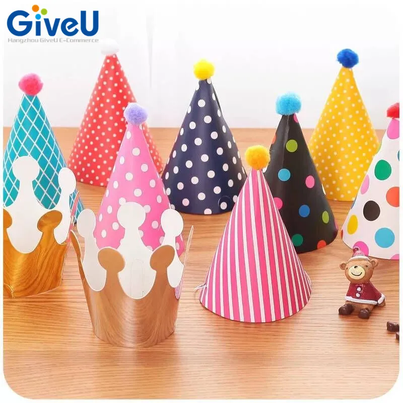 11 шт./компл. партии Празднование корейские милые Шляпы день рождения шляпа