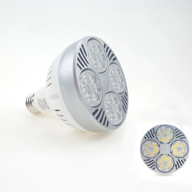 10 шт. светодиодные лампы E27 для супермаркетов 85 265 в|led lamp e27|e27 par30cold white |