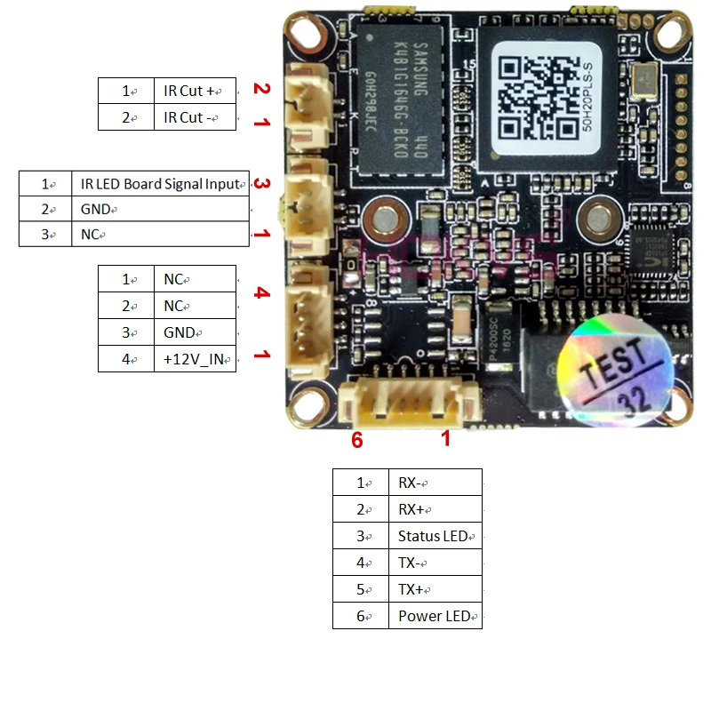 Hokvs 2MP 1080 P IP модуль печатная плата ONVIF с Hi3516C и SC2035 CMOS для видеонаблюдения сетевой
