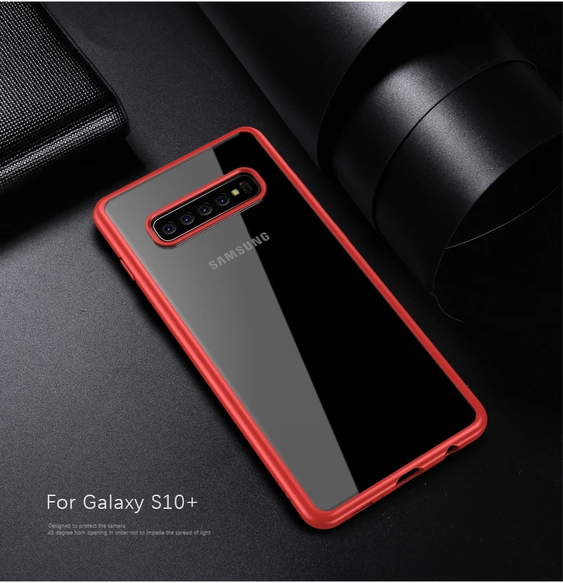 Чехол для Samsung S10 Ультратонкий Прозрачный чехол lite полная защита жесткая задняя