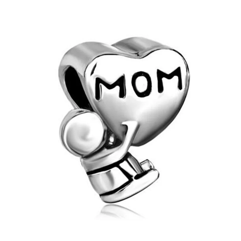 Мама День матери. Ребенок. Стразы. Бусины подвески для браслета Pandora|Бусины| |