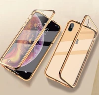 second generation magnetic king double sided tempered glass mobile phone case metal frame for iphone 6 6s 7 8 plus x xs xr xsmax