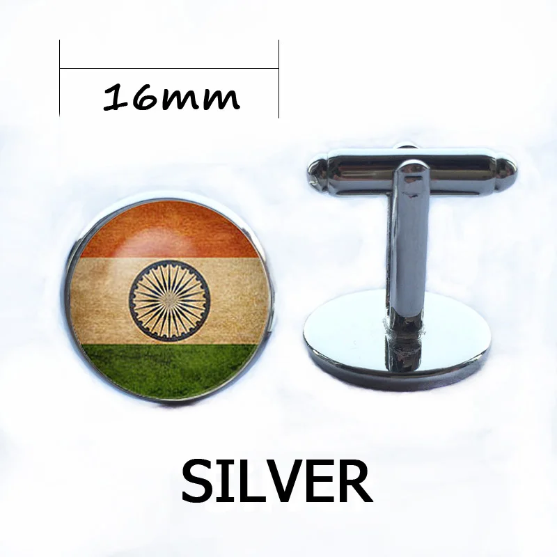 Винтажные всемирно символические запонки с изображением флага брендовые