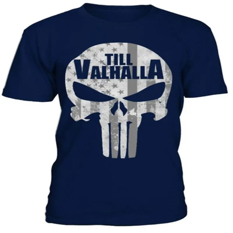 Модная футболка с круглым вырезом Викинг-до VALHALLA Для мужчин летняя короткими