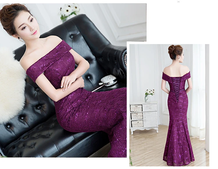 Женское вечернее платье с блестками темно синее длинное Русалка светоотражающее