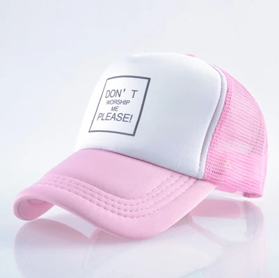 Pink1 Кепка для мужчин и женщин хип хоп бейсболка Лето Воздухопроницаемый козырек кепки шляпы с буквами на открытом воздухе козырек - Цвет: Pink1