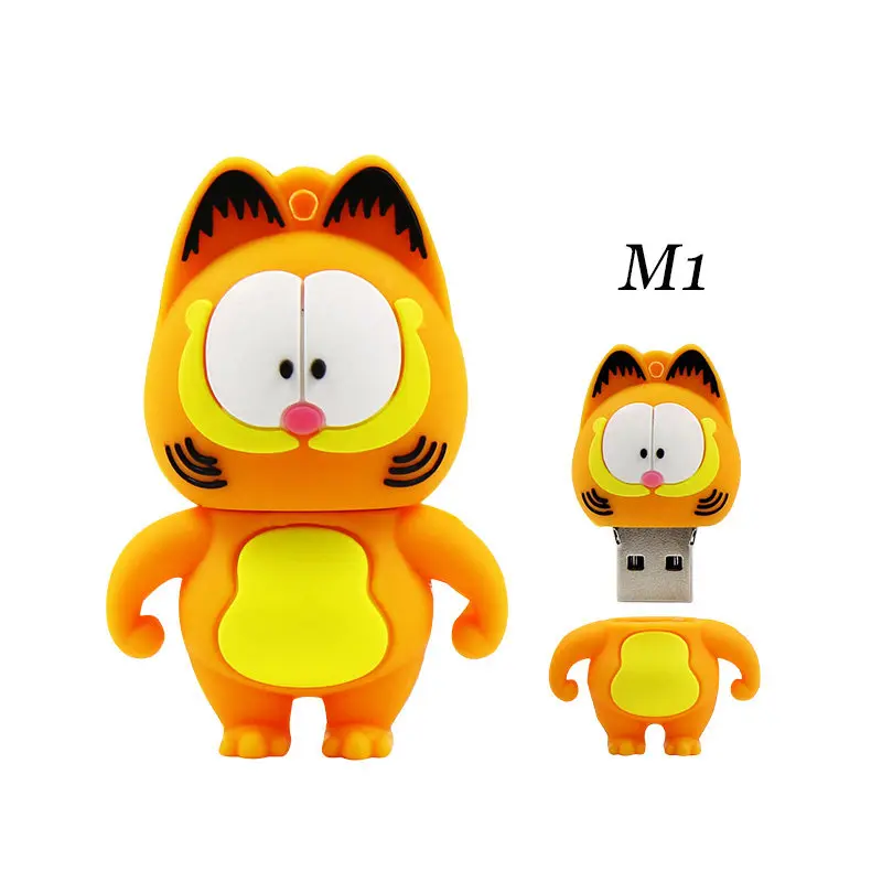 Милый Usb флеш накопитель Garfield cat 4 ГБ 8 16 32 64 ГБ|USB флэш-накопители| |