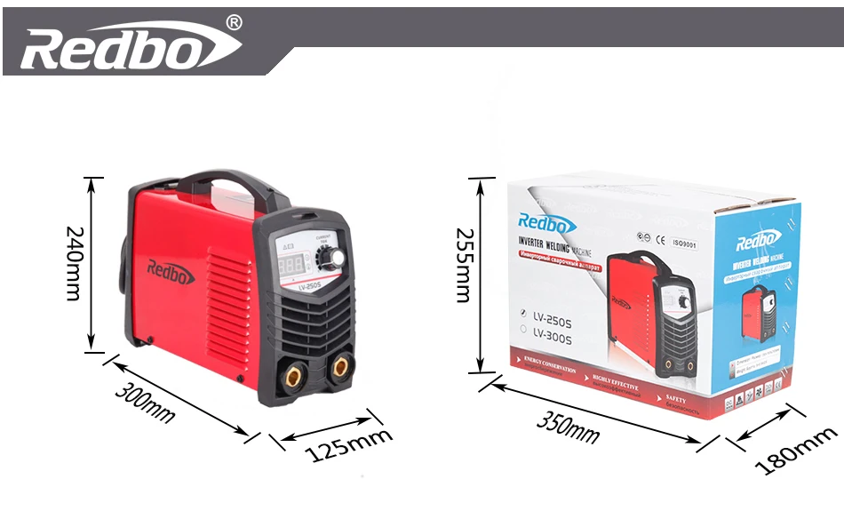 REDBO MMA/ARC-250S DC Arc Электрический интенсивный сварочный аппарат MMA сварочный аппарат для сварки рабочих и электрических работ