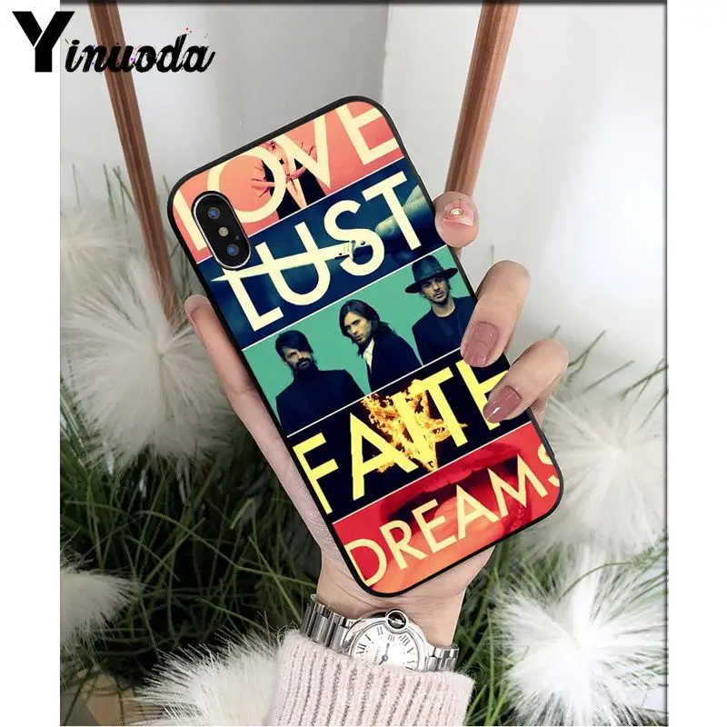 Yinuoda 30 Second To Mars 30STM Новинка чехол для телефона Fundas чехол для Apple iPhone 8 7 6S Plus X XS MAX 5 5S SE XR мобильный чехол