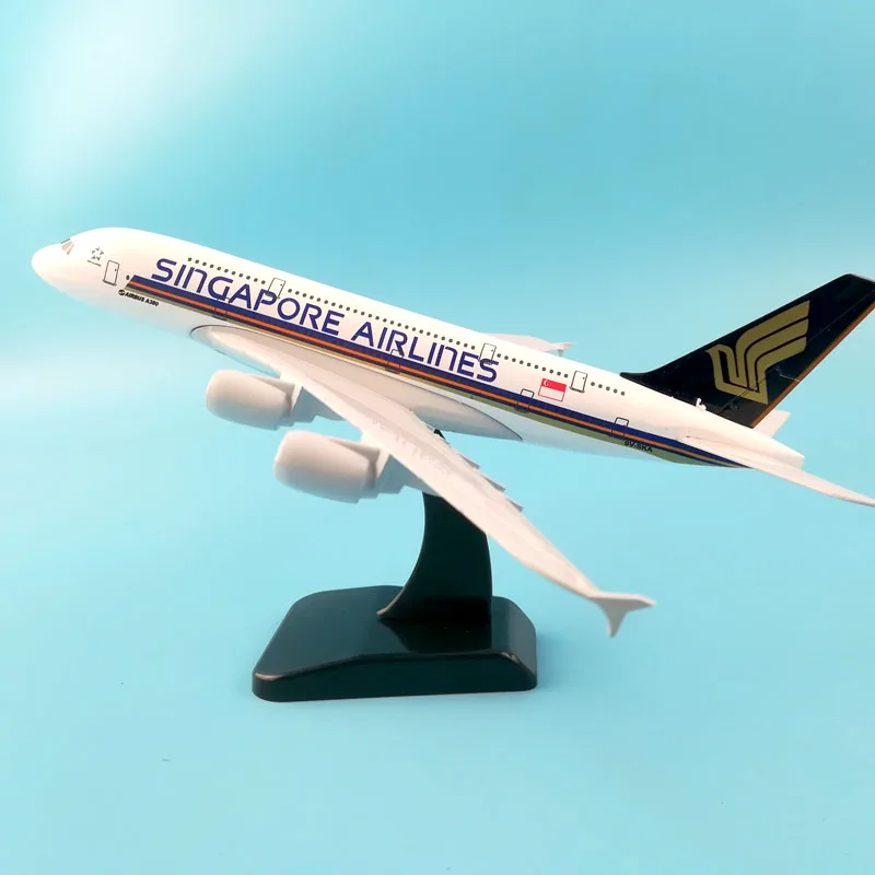 20 см Сингапур авиации с трёхмерными чертёжами Аэробус A380 самолет модель игрушка