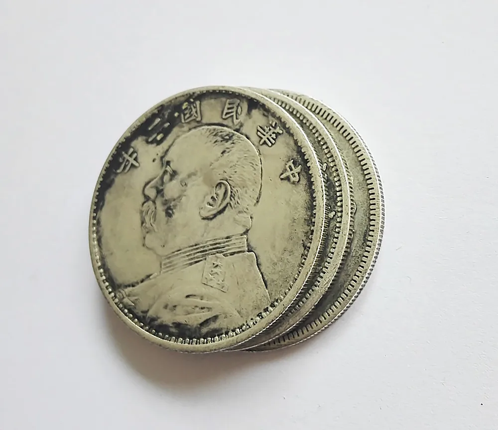 Бесплатная доставка монеты большие серебряные в старинном стиле китайские 10