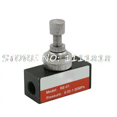 

G1/8 Pipe Bore One Way Air Regulator Flow Speed Valve RE-01