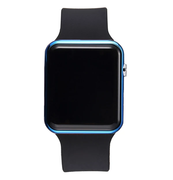 black blue relogio feminino светодиодный цифровой браслет часы для мужчин женщин детские часы армейские военные спортивные наручные часы Saat Reloj mujer - Цвет: black blue