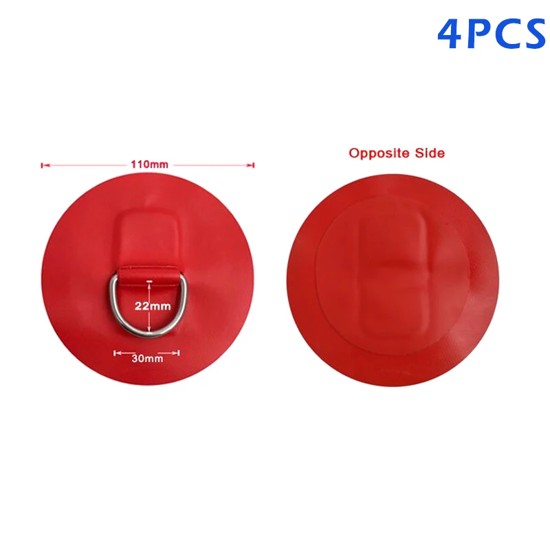 4 шт из нержавеющей стали D-Ring Pad/патч для ПВХ надувной лодки плот шлюпки байдарки